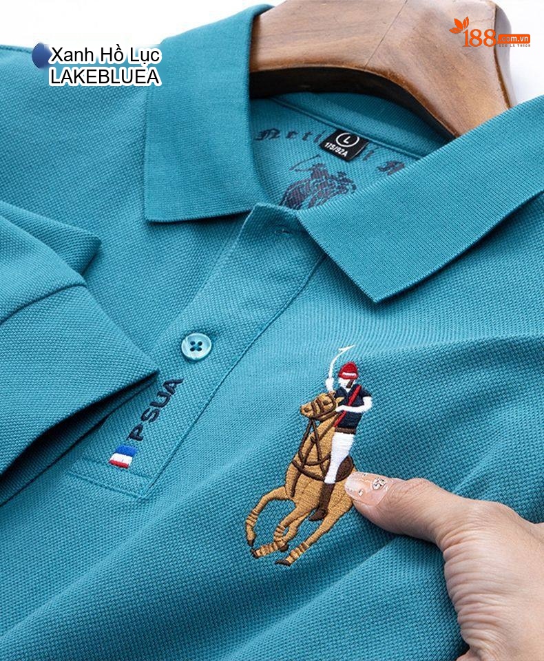 Áo Polo Tay Dài Nam Cotton Cổ Bẻ Dáng Ôm Mùa Thu Màu Cam, Đỏ, Be, Xám... chi tiết 36