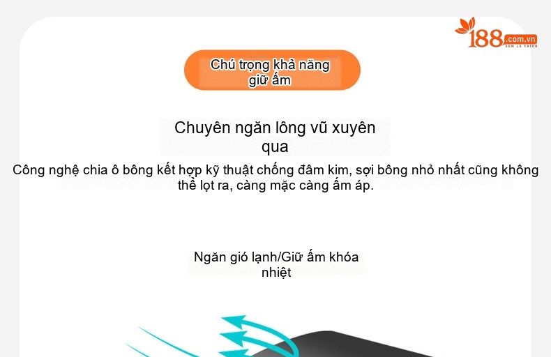 Áo Gile Bông Nam Có Mũ Trùm Đầu Tháo Rời 100% Polyester Màu Đen, Xám, Xanh Lam, Xanh Đậm... chi tiết 6