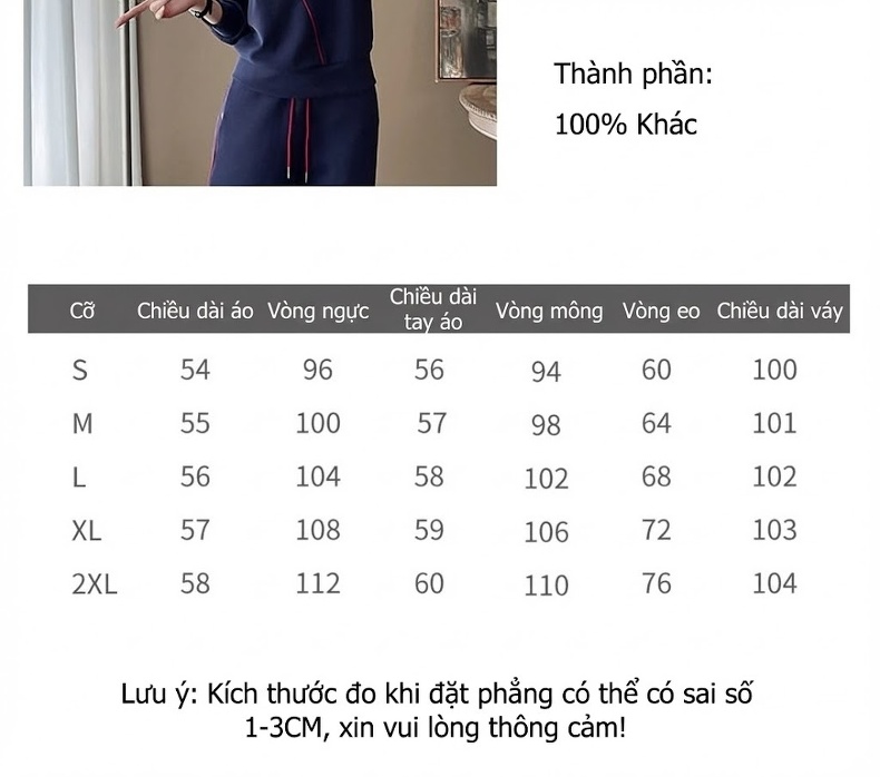 Bộ Đồ Thể Thao Nữ Áo Dài Tay Quần Ống Rộng Phong Cách Cao Cấp chi tiết 2