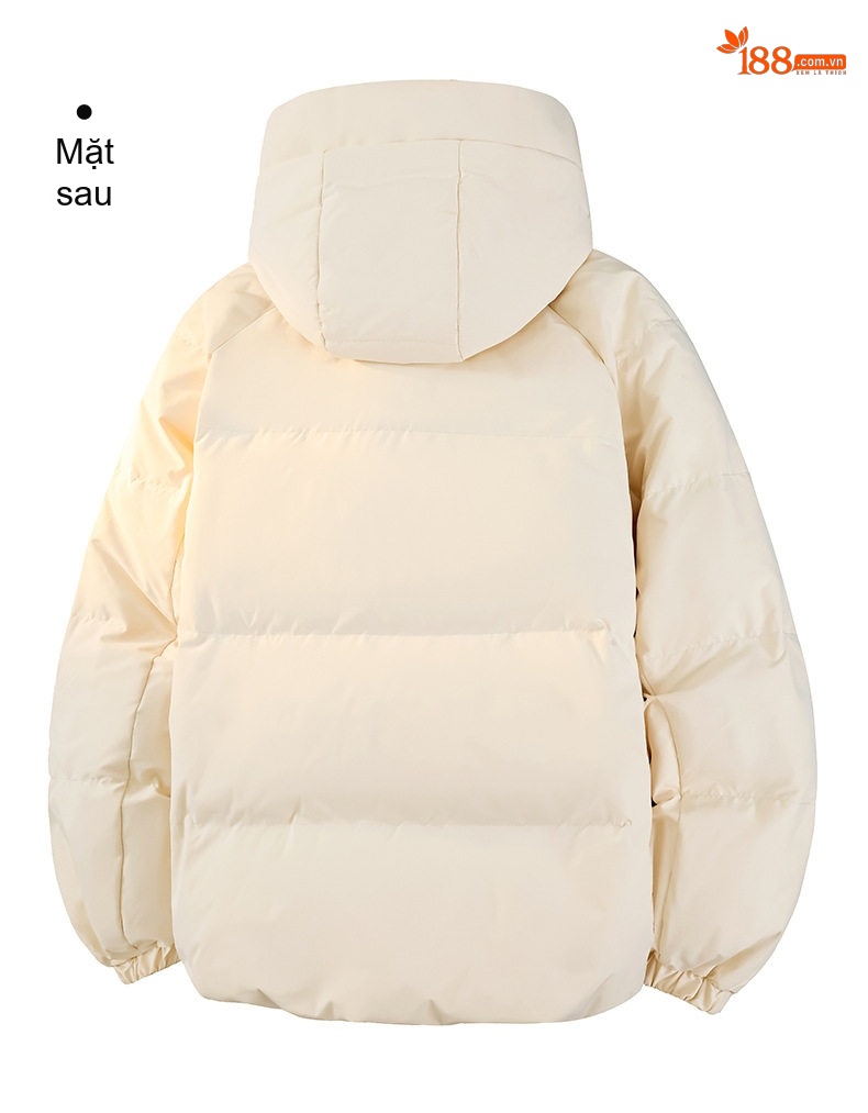 Áo Phao Nam/Nữ 90% Lông Nhung Áo Khoác Parka Dáng Rộng Có Mũ Trùm Đầu Màu Trắng Kem, Đen, Vàng, Nâu chi tiết 17
