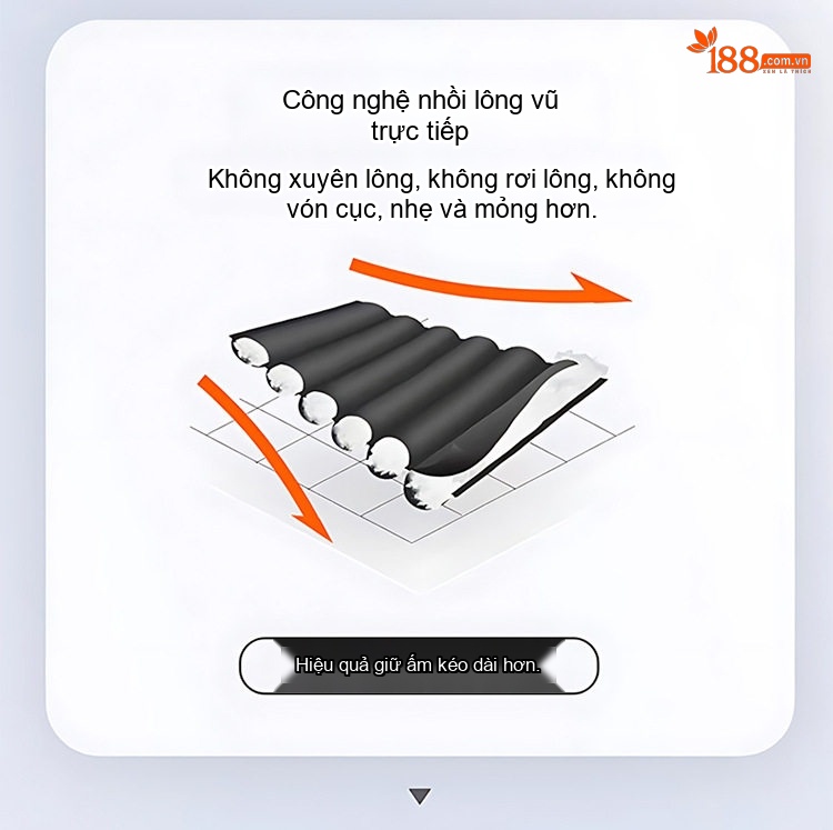 Áo Khoác Phao Nam Lông Vịt Trắng 90% Dày Dặn Có Mũ Trùm Đầu Màu Đen, Vàng, Nâu, Cam chi tiết 8