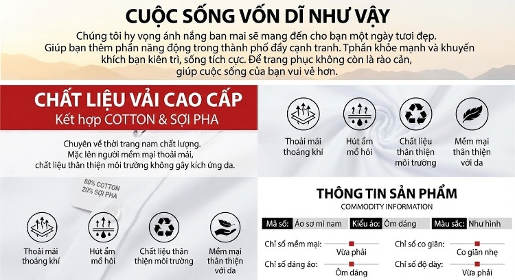 Áo Sơ Mi Nam Tay Dài Thêu Hoa Sen Cao Cấp Màu Trắng, Đen chi tiết 3