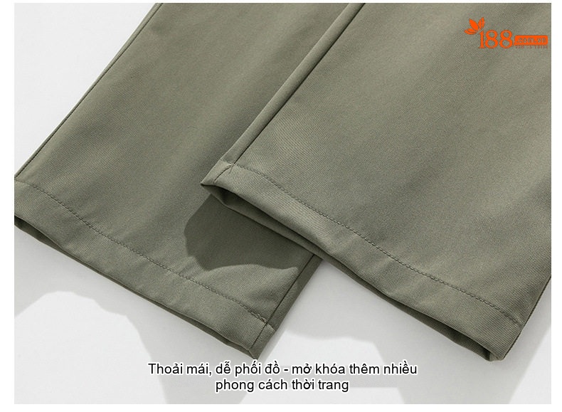 Quần dài ống rộng nam lưng thun dáng thể thao thoải mái chi tiết 7