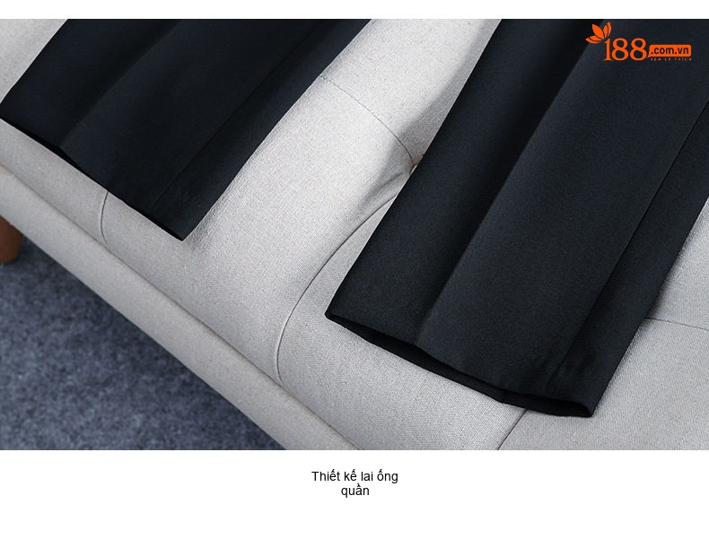 Bộ Vest Công Sở Nữ Quần Dài/Chân Váy Áo Blazer Thanh Lịch Màu Đen, Xanh Dương, Tím chi tiết 33