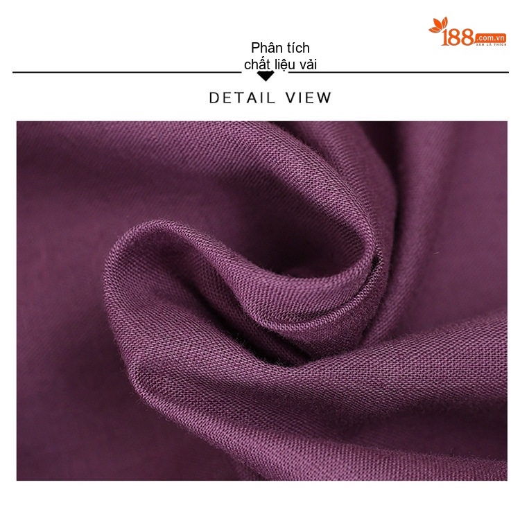 Váy Midi Nữ Cổ chữ V Tay Ngắn Phong Cách Retro Thanh Lịch Cotton Màu Xanh Rêu, Xanh Lá, Tím, Xanh Navy... chi tiết 10