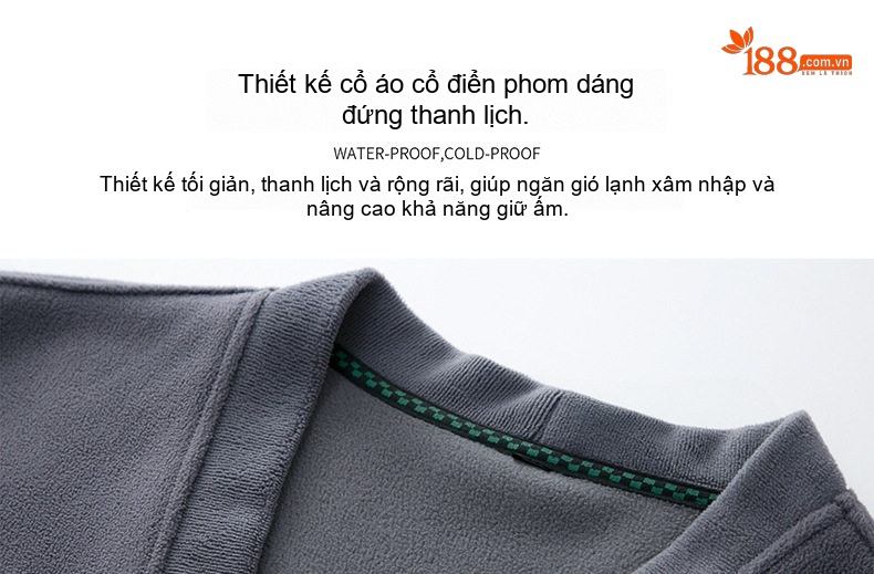Áo Khoác Cardigan Nam Dệt Kim Lông Cừu Non Khóa Cài Túi Hộp Phong Cách Hàn Quốc Màu Xám, Nâu, Đen, Xanh... chi tiết 4