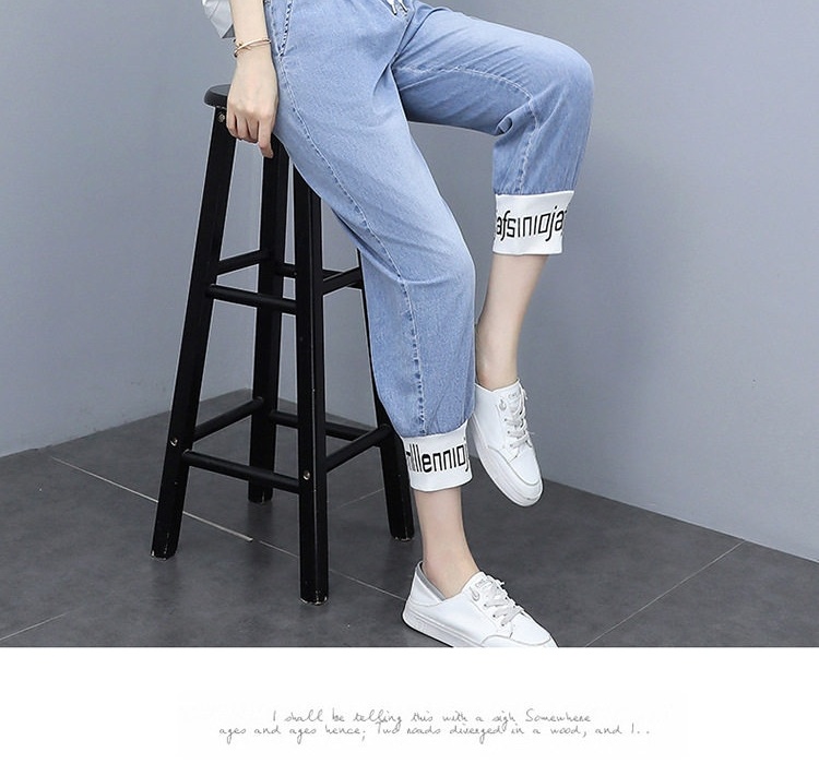 Bộ Quần Áo Mùa Hè Nữ Áo Thun Tay Lỡ Quần Lửng Ice Silk Phong Cách Casual Trẻ Trung chi tiết 12