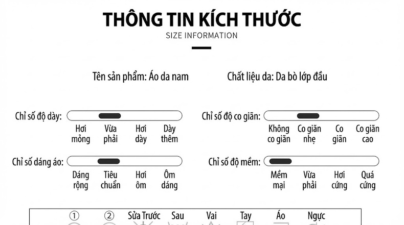 Áo Khoác Da Thật Nam Dáng Rộng Tay Lỡ Phong Cách Hong Kong Màu Đen chi tiết 6