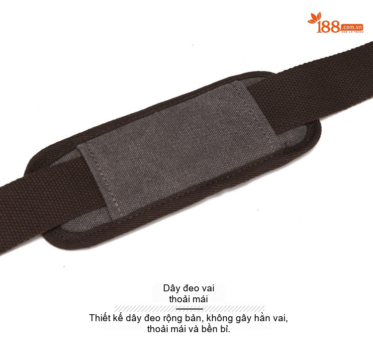Túi Du Lịch Xách Tay Vải Canvas Đeo Chéo Phong Cách Âu Mỹ Kết Hợp Da Thật Màu Xám, Hồng, Sọc Trắng Đen chi tiết 25