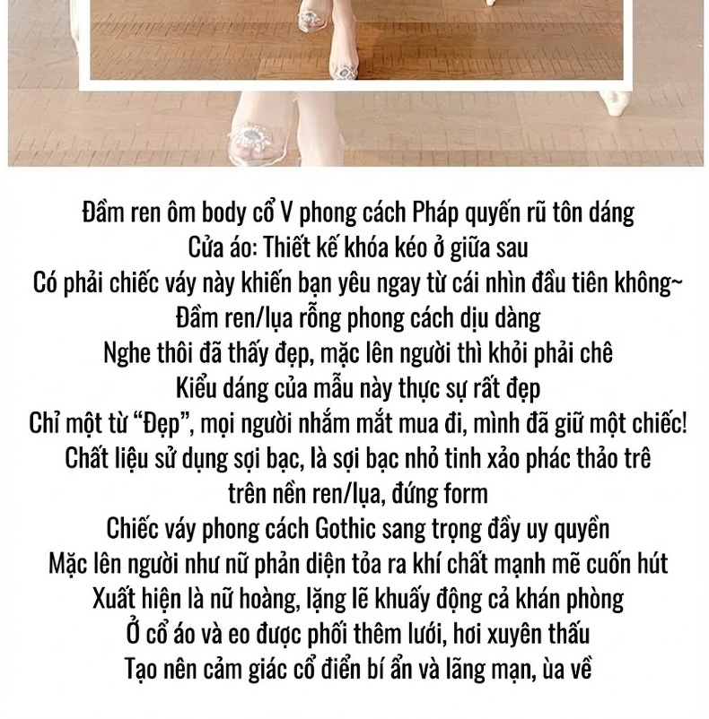 Váy Ôm Body Nữ Cổ chữ V Ren Thân Hình Đẹp Phong Cách Pháp Màu Đen chi tiết 2
