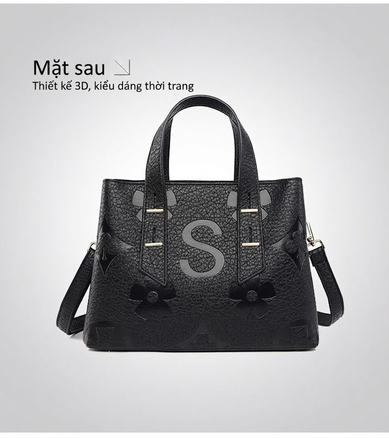 Túi Tote Nữ Da Siêu Sợi Thời Trang Cao Cấp, Túi Xách Tay Nữ Đựng Đồ Lớn Màu Nâu, Đen, Đỏ Rượu Vang chi tiết 22