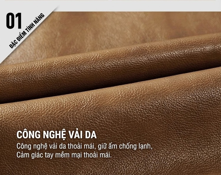 Áo Khoác Da PU Nam Cổ Trụ Dáng Ôm Khóa Kéo Phong Cách Business Casual Màu Nâu, Xanh Navy, Đen, Xanh Rêu... chi tiết 5