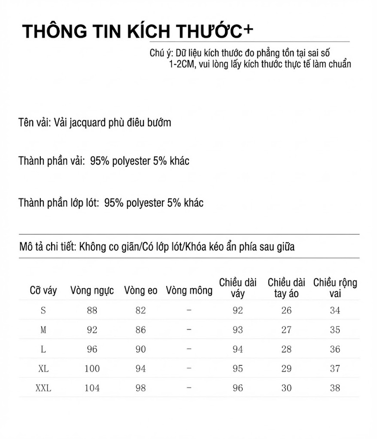 Váy Suông Nữ Họa Tiết Bướm Thêu Nổi Phong Cách Tân Cổ Điển Màu Hồng chi tiết 8