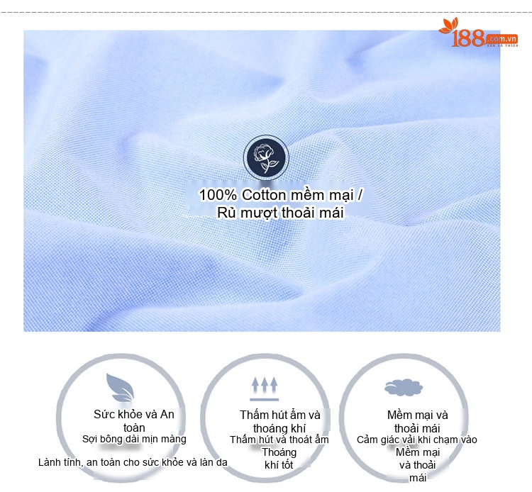 Áo Sơ Mi Tay Dài Nam Cotton Dáng Ôm Vừa Vặn Màu Xanh, Đen, Tím, Trắng... chi tiết 3