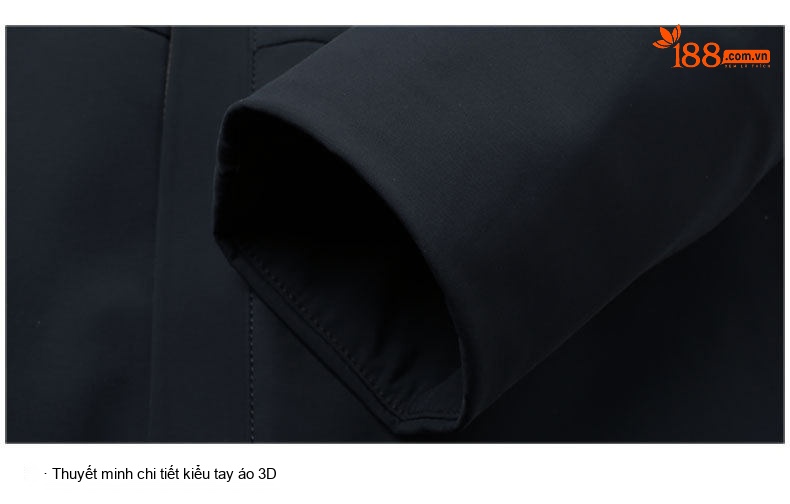 Áo Khoác Phao Nam Milk Silk 90% Lông Ngỗng Xám Mỏng Nhẹ Có Mũ Màu Xanh Navy chi tiết 25