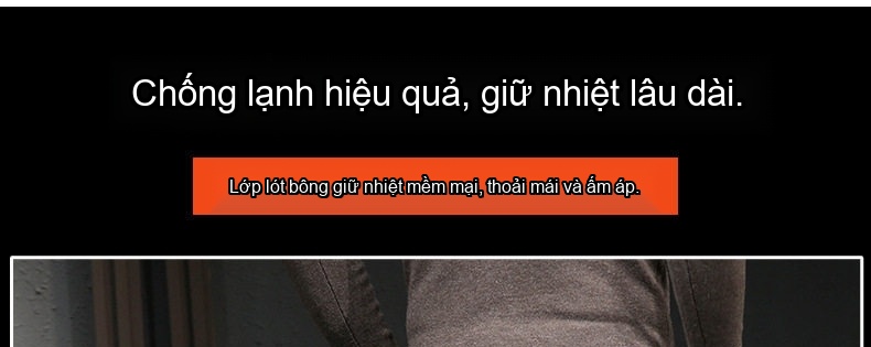 Quần Jean Nam Dáng Suông Lót Lông Dày Dặn Co Giãn Thoải Mái Phong Cách Lịch Lãm Màu Xanh chi tiết 1