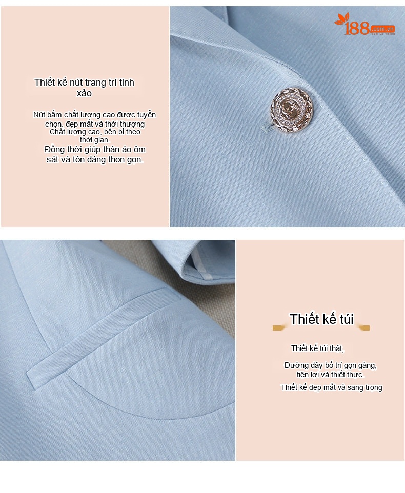 Áo Vest Nữ Tay Lỡ Dáng Ôm Phong Cách Hàn Quốc Màu Trắng, Hồng, Xanh Nhạt chi tiết 8