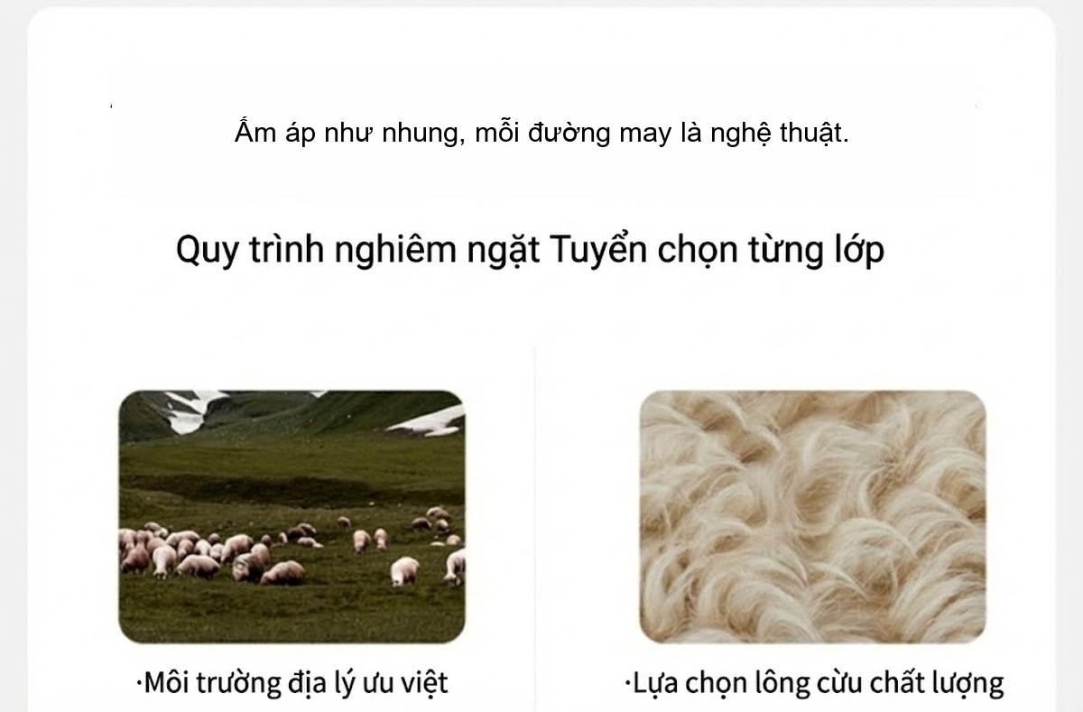 Áo Khoác Nữ Dáng Ngắn Vải Tuýt Len Hai Mặt Màu Xám, Trắng, Đen chi tiết 8