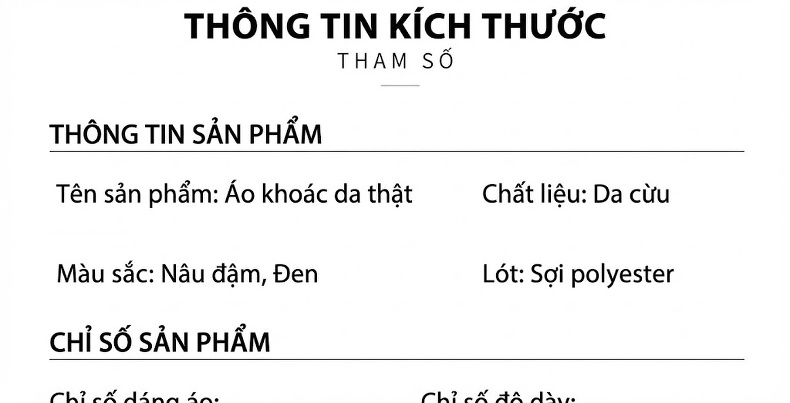Áo Khoác Da Thật Nam Da Cừu Ôm Dáng Cổ Trụ Thời Trang Màu Đen, Nâu chi tiết 3