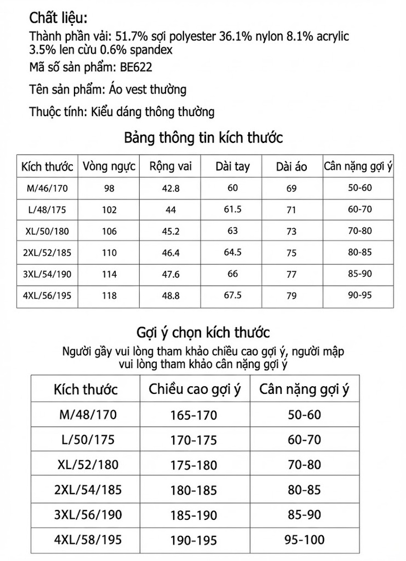 Áo Vest Nam Lông Cừu Dáng Ôm Cổ Khăn Màu Xám Đen chi tiết 2