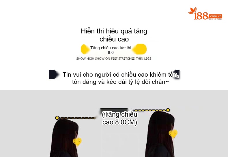 Giày Martin Nữ Đế Dày Chiều Cao Đế Khoảng 8cm Da Bóng Buộc Dây Màu Đen, Nâu chi tiết 4