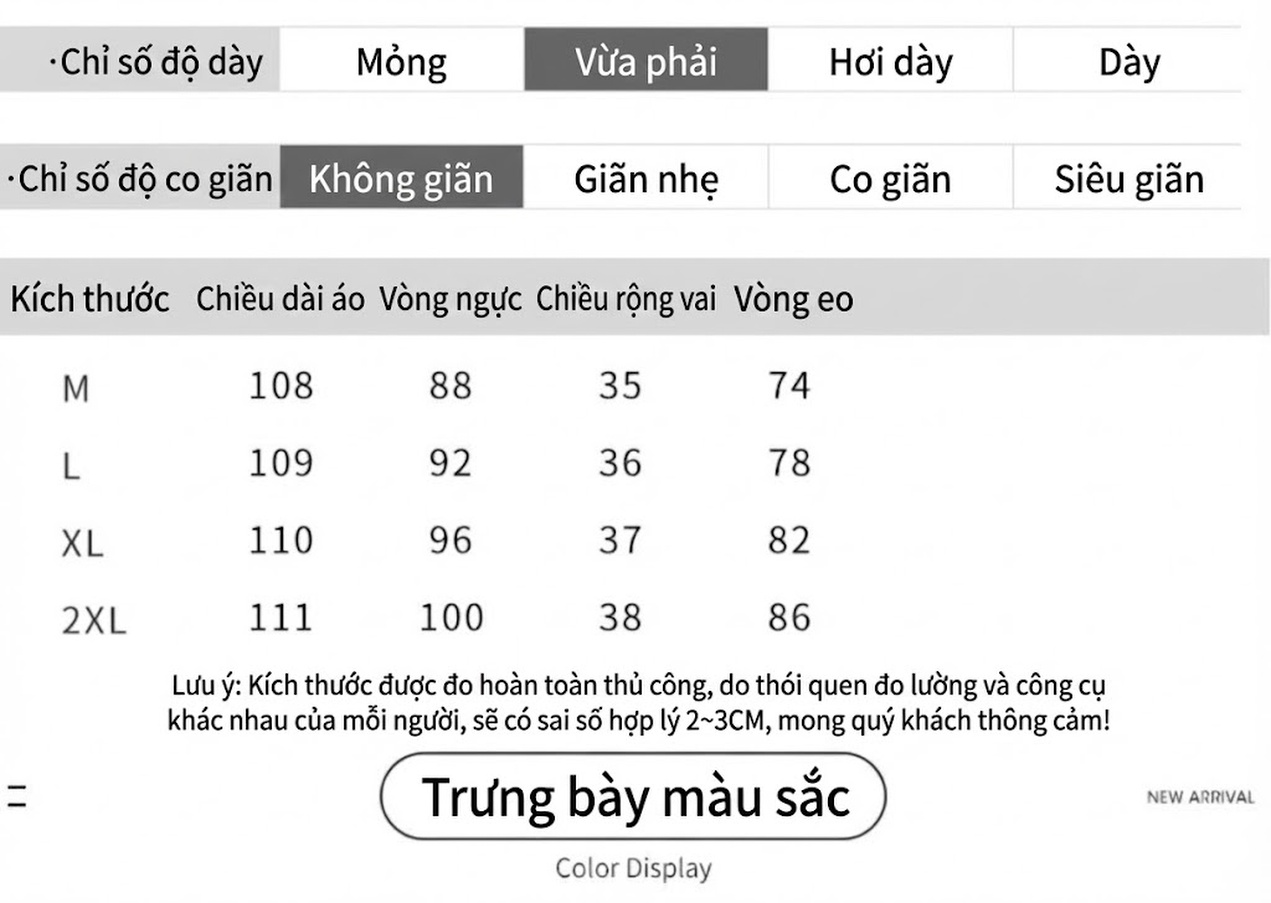 Váy Liền Thân Nữ dáng chữ A Chiết Eo Thanh Lịch Màu Xám, Be, Trắng chi tiết 8