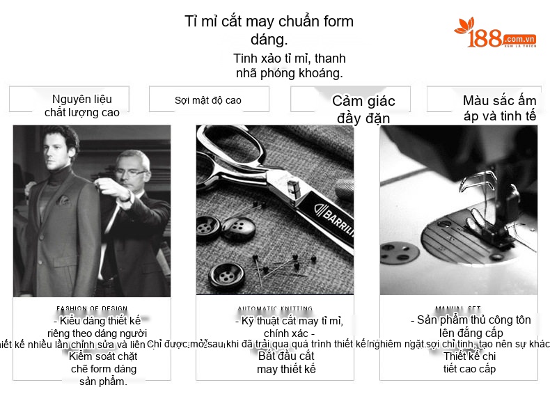Áo Vest Nam Vải Dệt Kim Cúc Bấm Phong Cách Công Sở Trung Niên Màu Nâu, Xanh Dương, Xám chi tiết 6
