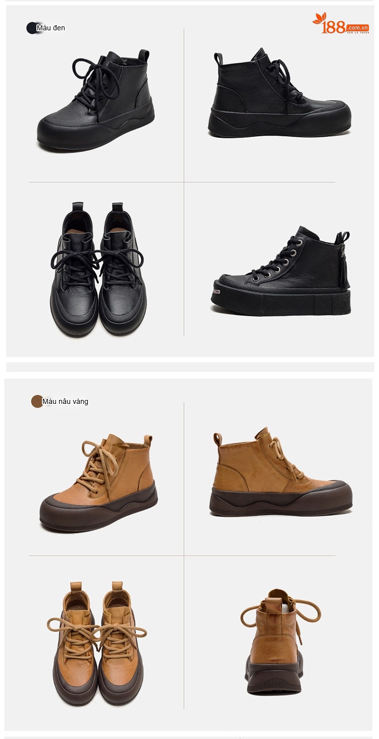 Giày Chelsea Boot Nam Da Bò Khóa Kéo Bên Hông Chiều Cao Đế Khoảng 4cm Màu Đen, Nâu chi tiết 15