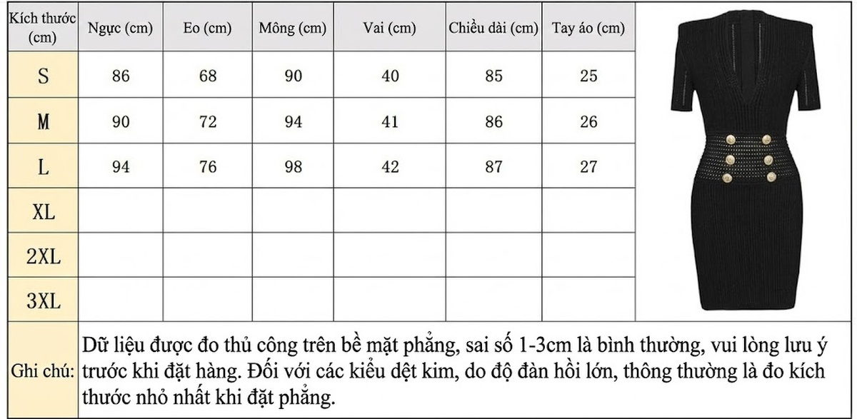 Váy Ngắn Tay Dệt Kim Cổ Chữ V Ôm Dáng Thời Trang Hè 2023 Màu Đen, Trắng chi tiết 1