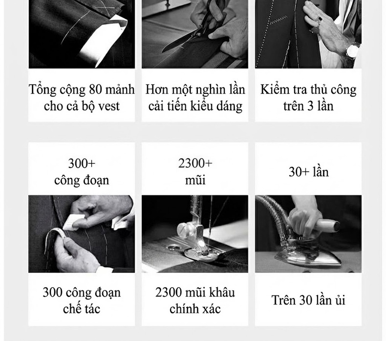 Áo Vest Nam Cổ Tàu Dáng Ôm Vừa Vặn Phong Cách Hàn Quốc Màu Xám chi tiết 5