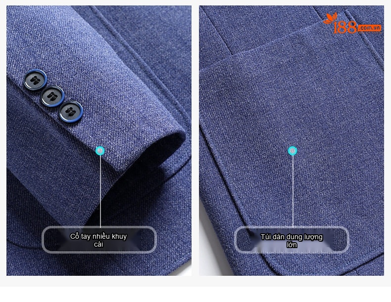 Áo Vest Nam Dệt Kim Co Giãn Không Nhăn Phong Cách Hàn Quốc Màu Đỏ Tía, Xanh Navy, Be, Xám... chi tiết 15