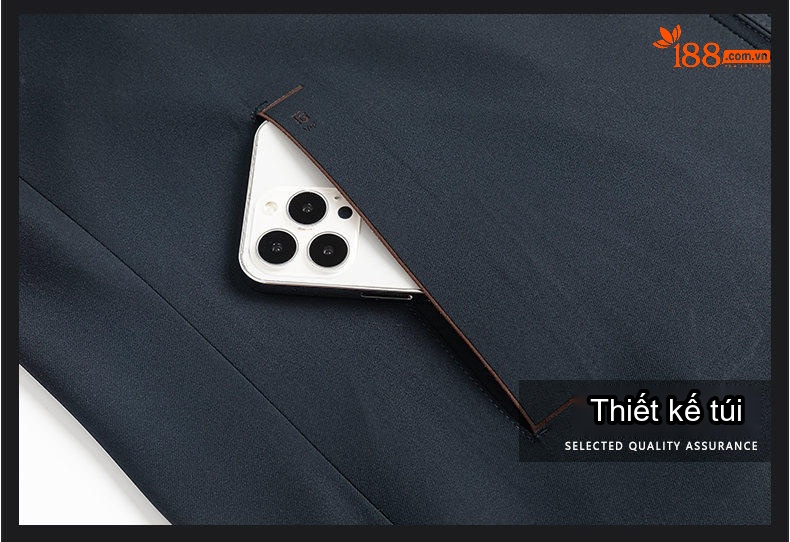 Áo Khoác Nam Cổ Bẻ Khóa Kéo Kiểu Dáng Công Sở Màu Xanh Navy, Nâu, Đen chi tiết 23