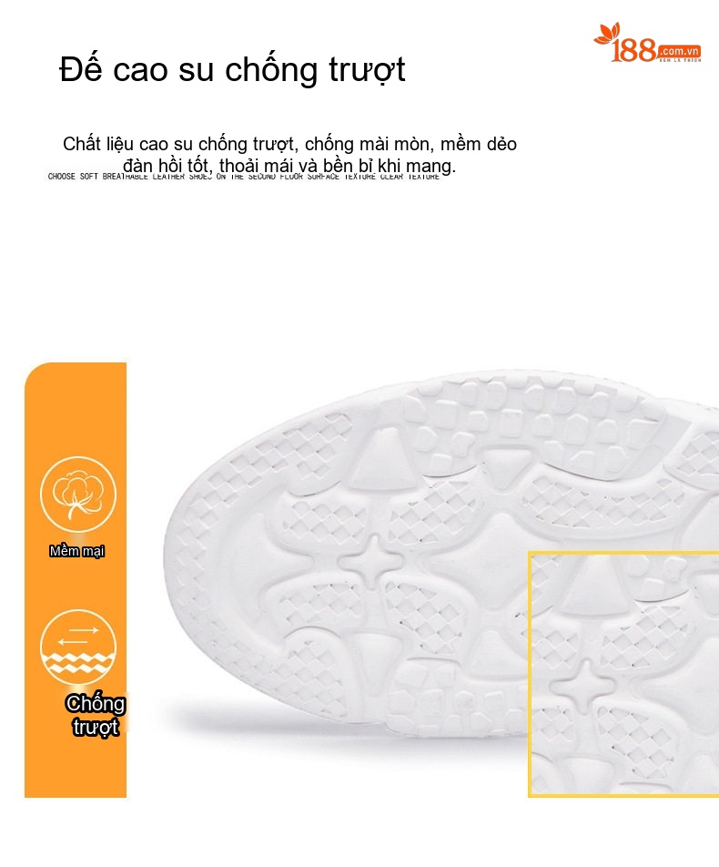 Giày Thể Thao Nam Da Bóng Chiều Cao Đế 5cm Màu Trắng, Đen chi tiết 16