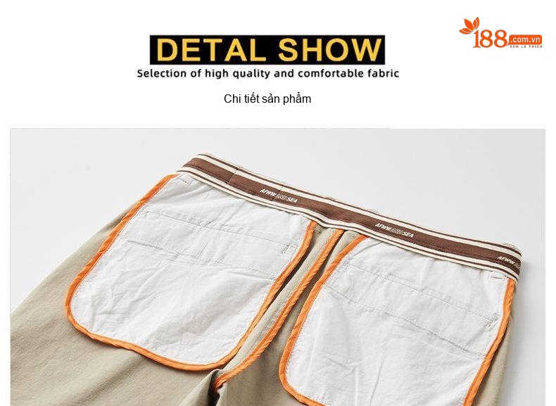 Quần Dài Cotton Nam Dáng Ôm Vừa Vặn Phong Cách Thời Trang Công Sở Màu Be chi tiết 22