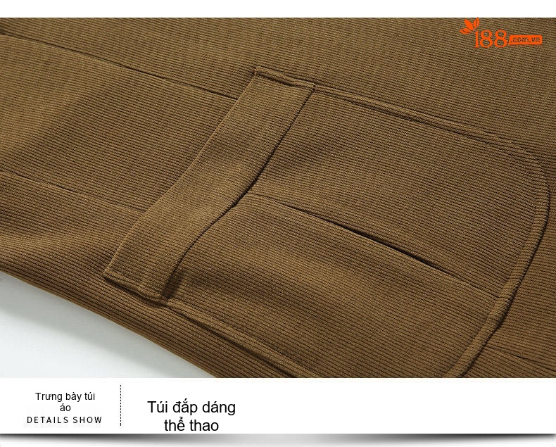 Áo Vest Nam Dáng Ôm Vải Nhung Gân Dày Dặn Hai Nút Phong Cách Lịch Lãm Màu Đen, Nâu chi tiết 20
