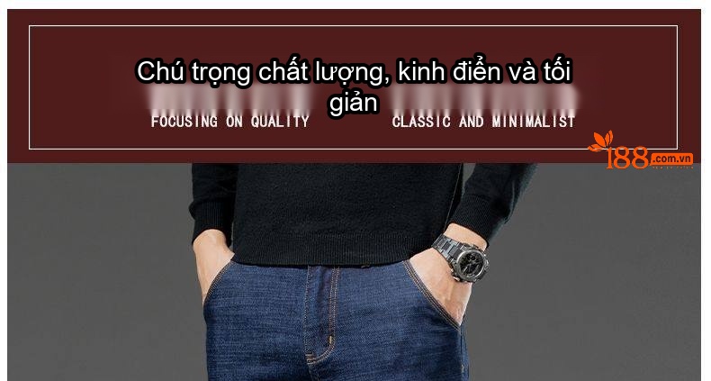 Quần Jean Dài Nam Ống Đứng Lưng Cao Co Giãn Thoải Mái Màu Xanh Đen chi tiết 24