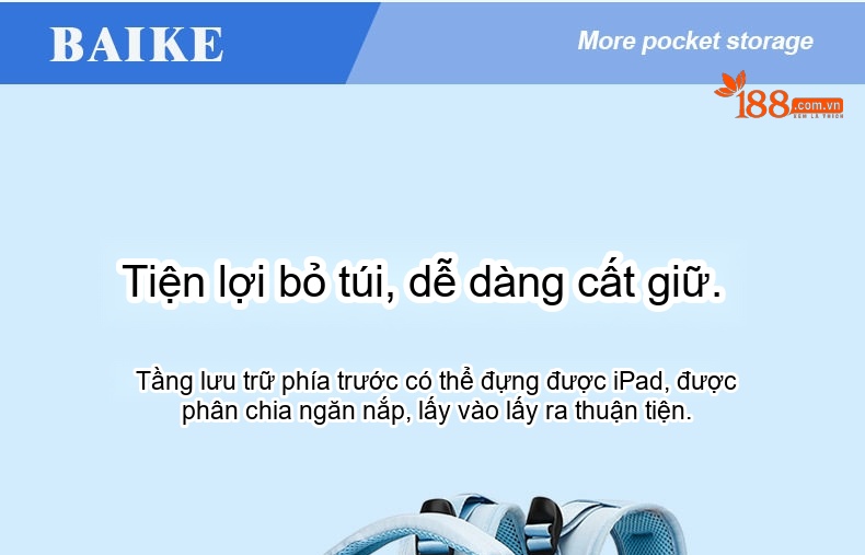Balo Đa Năng Nữ Chống Thấm Nước, Chia Ngăn Ướt Khô, Dung Tích Lớn Màu Xám, Xanh chi tiết 16