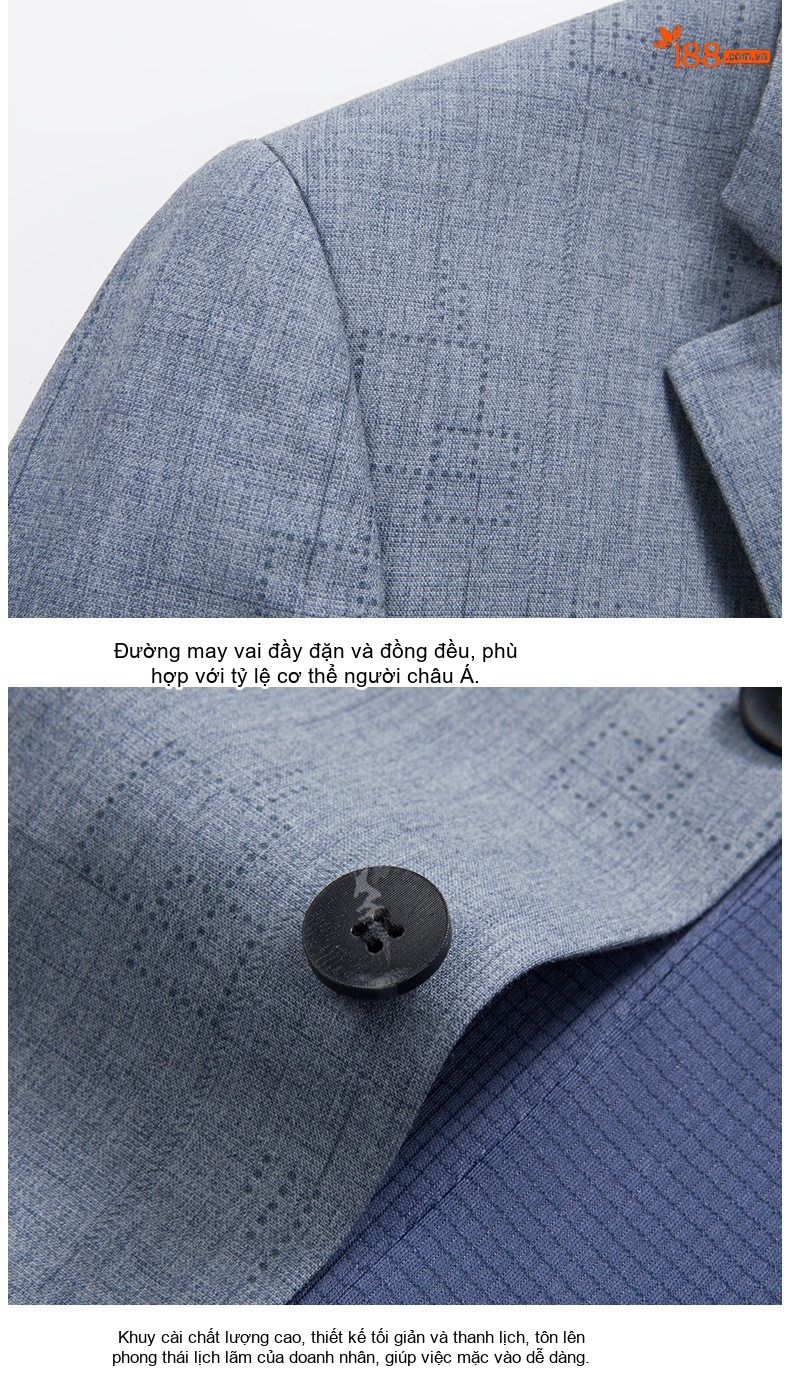 Áo Vest Nam Kẻ Sọc Xám Mỏng Phong Cách Hàn Quốc chi tiết 17