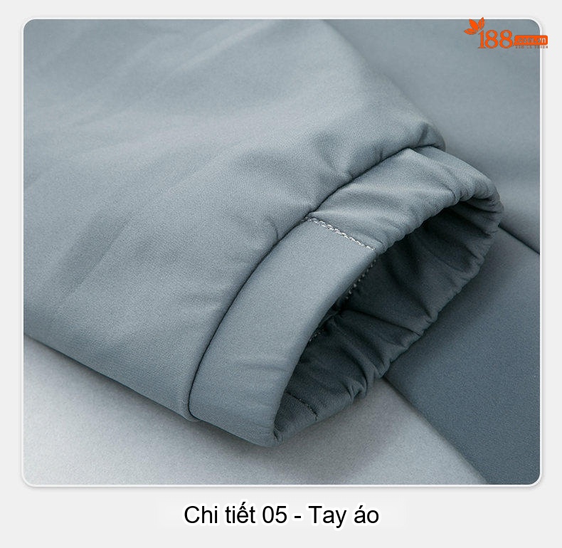 Áo Khoác Bomber Nam Cổ Trụ Dáng Ôm Vừa Vặn Màu Xanh Navy, Xám chi tiết 26