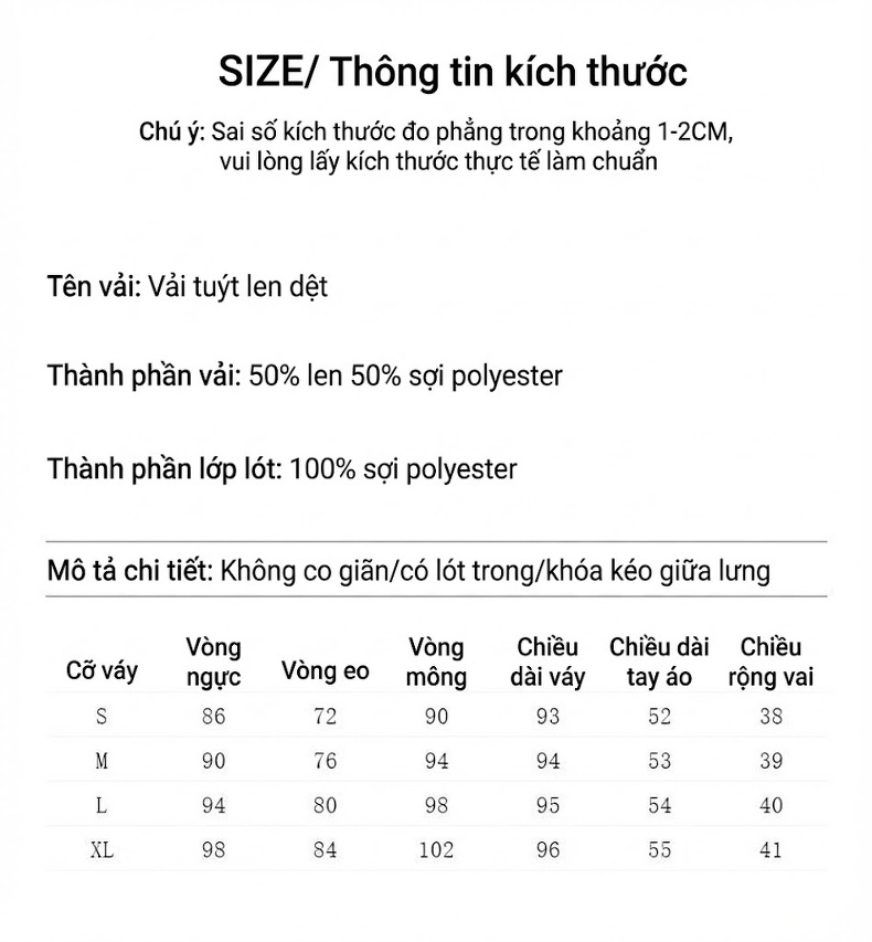 Váy Tiểu Thư Cổ Tròn Dáng Ôm Chất Liệu Thô Hoa Màu Xanh Lam, Hồng, Đỏ, Trắng... chi tiết 8