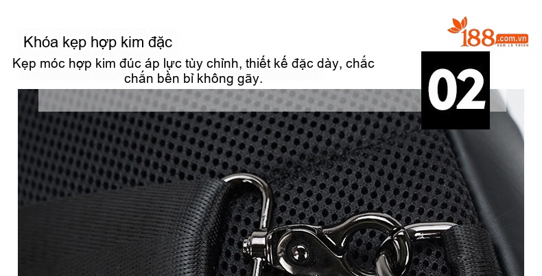 Túi Đeo Ngực/Đeo Vai Nam Da Thật Thời Trang Màu Đen chi tiết 12