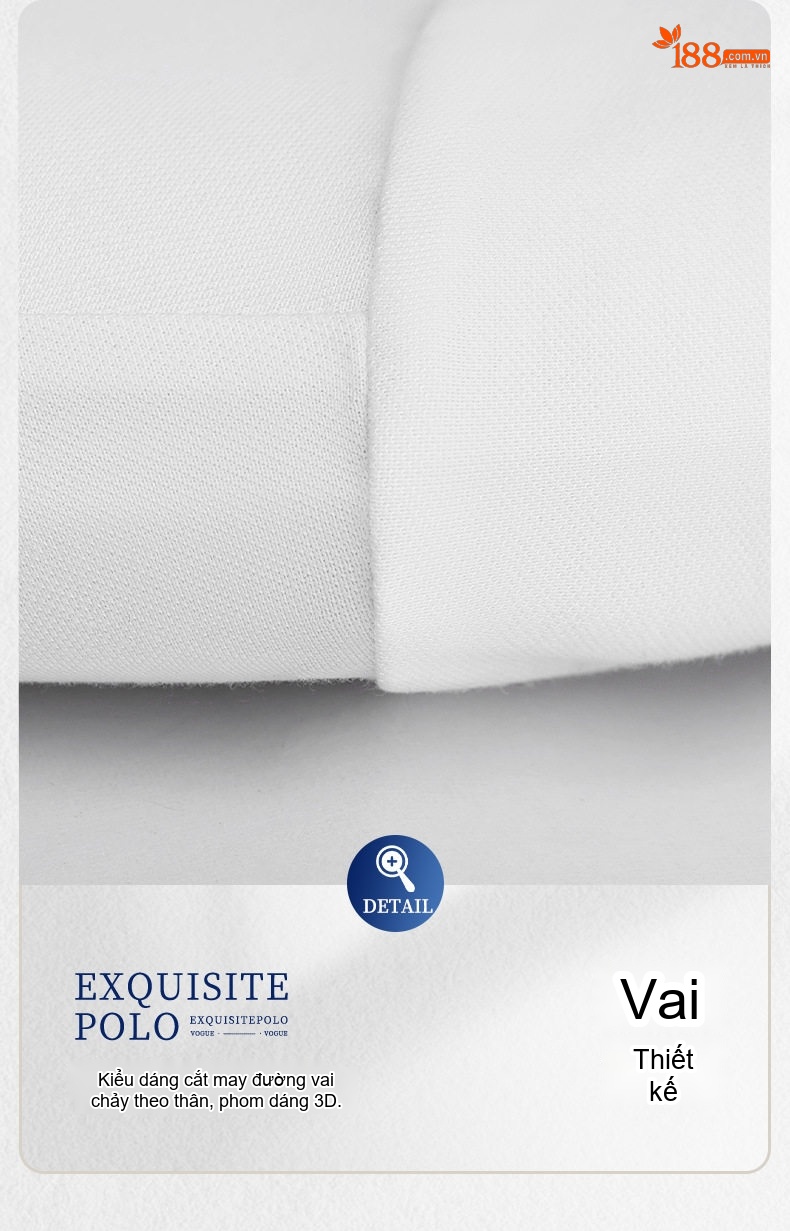 Áo Polo Nam Sợi Tơ Cotton Thời Trang Thanh Lịch Màu Trắng, Kem, Xanh, Đen chi tiết 30
