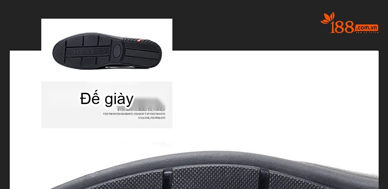 Giày Lười Nam Da Bò Vân Cá Sấu Chiều Cao Đế Khoảng 2cm Màu Đen chi tiết 12