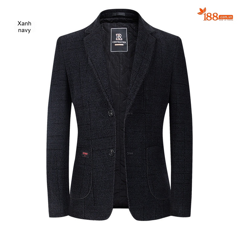 Áo Vest Nam Dáng Ôm Lót Cotton Dày Dặn Phong Cách Hàn Quốc Màu Xám Đen chi tiết 14