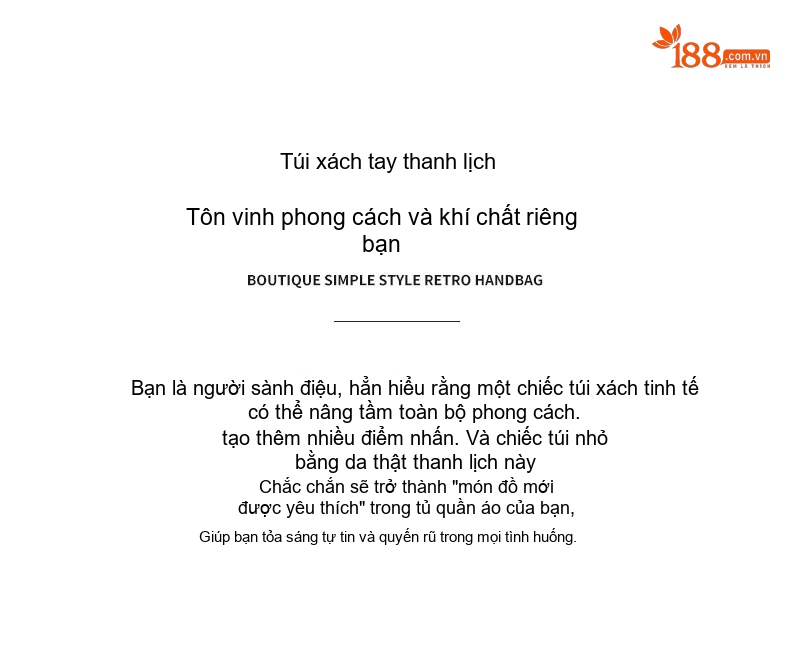 Túi Kẹp Nách Nữ Da Bóng Thiết Kế Tối Giản Đeo Vai, Đeo Chéo Màu Trắng, Đen chi tiết 2