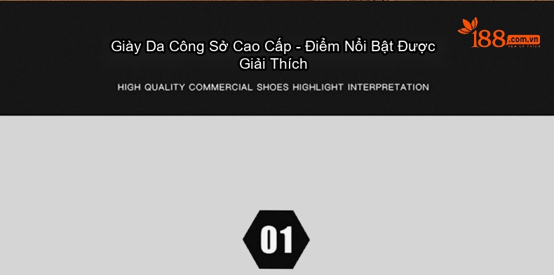 Giày Tây Buộc Dây Nam Da Bò Thật Brogue Chiều Cao Đế Khoảng 4cm Màu Đen, Đỏ Rượu chi tiết 6