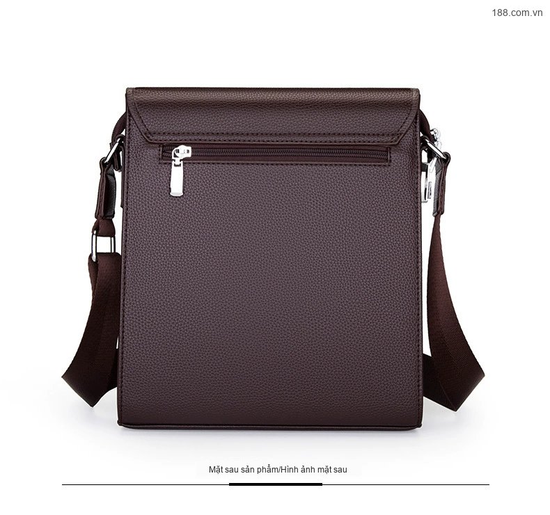 Túi Đeo Chéo Nam Khóa Số Chống Trộm Chất Da Thật Cao Cấp Túi Đeo Vai Mini Màu Đen, Nâu chi tiết 22