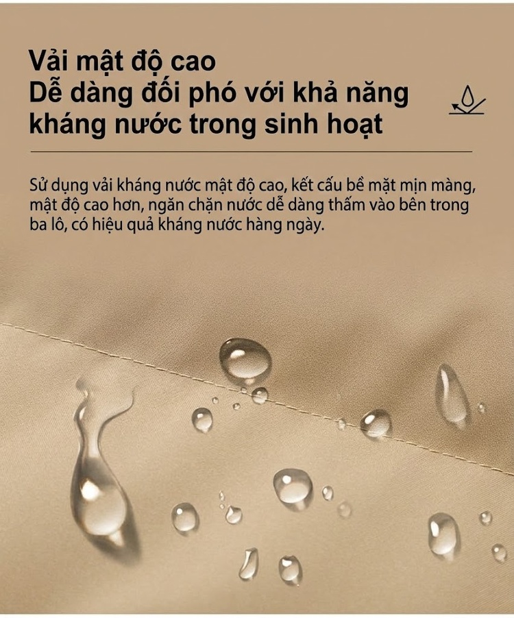 Áo Khoác Cotton Nam Nữ Dáng Rộng Cổ Trụ Chống Thấm Nước Mùa Đông Màu Xám Đậm, Tím, Đỏ, Xanh Lá... chi tiết 5