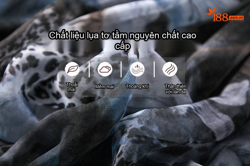 Chân Váy Lụa Tằm Dài Eo Chun Co Giãn Họa Tiết Thời Trang chi tiết 2