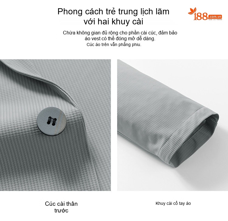 Áo Vest Nam Mỏng Nhẹ Thoáng Khí Kiểu Dáng Thời Trang Màu Đen, Xám, Xanh Rêu... chi tiết 6